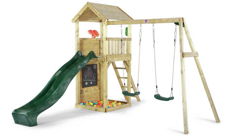 Plum wooden climbing frames on sale