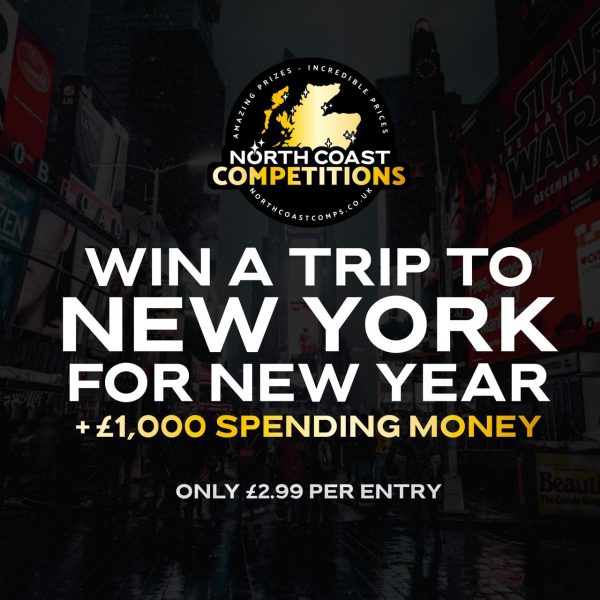 NEW YORK FOR NEW YEAR & £1,000 SPENDING MONEY OR £4,500 CASH ALTERNATIVE