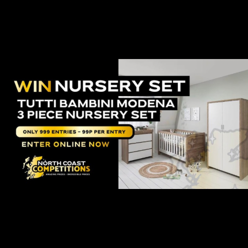 Tutti Bambini Modena 3 Piece Nursery Room Set -White/Oak or £600 cash