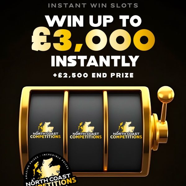INSTANT WIN SLOTS - WIN UP TO £3,000 INSTANTLY (£2,500 END PRIZE)