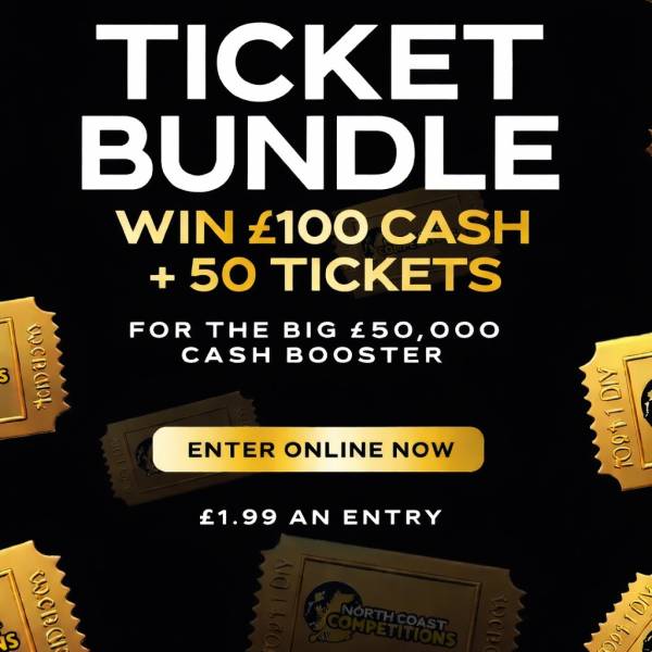 £50,000 CASH BOOSTER - TICKET BUNDLE (AUTODRAWN)