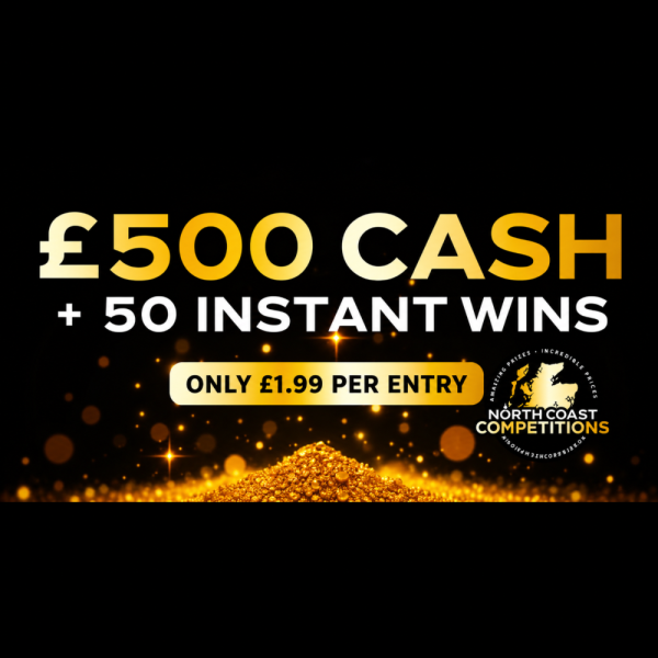 £500 CASH + 50 x INSTANT WINS