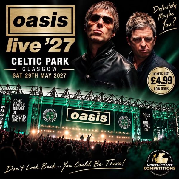 2 x Standing Tickets For Oasis @ Celtic Park + Weekend Stay #2